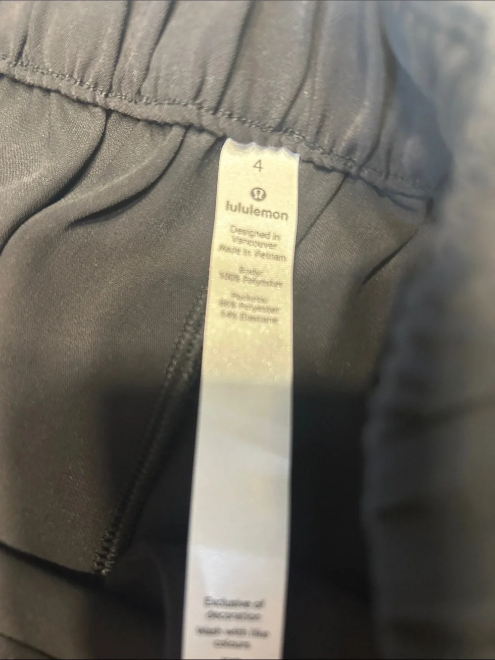 lululemon athletica Black High-Waist Tie-Front Shorts